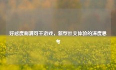 好感度刷满可干游戏，新型社交体验的深度思考