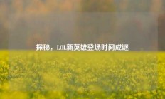 探秘，LOL新英雄登场时间成谜