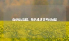 蜘蛛侠2攻略，畅玩蛛丝世界的秘籍