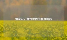 爆发宏，游戏世界的制胜利器