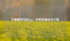 下载陌声交友App，开启全新社交之旅