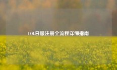 LOL日服注册全流程详细指南