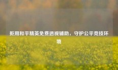 拒用和平精英免费透视辅助，守护公平竞技环境