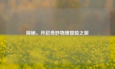 探秘，开启奇妙物理冒险之旅