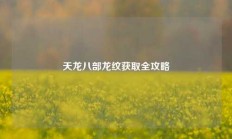 天龙八部龙纹获取全攻略