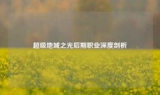 超级地城之光后期职业深度剖析