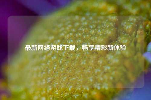 最新网络游戏下载，畅享精彩新体验