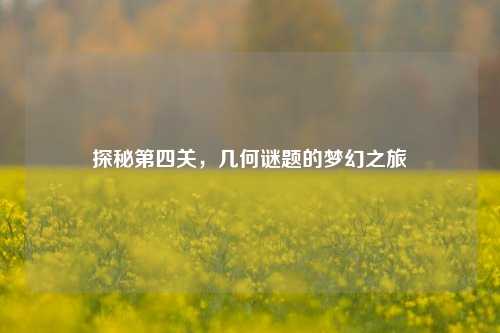 探秘第四关，几何谜题的梦幻之旅